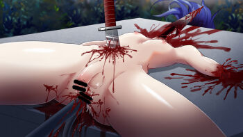 2boys age_difference aged_down amputated amputated_arm amputation amputee artist_request bar_censored belly blood blood_splatter blue_hair boys_love breasts censored crotch decapitated_head decapitation disembodied_arm disembodied_head dying ero_guro execution gay guro homophobia imminent_death knife legs long_hair male male_focus male_gore multiple_boys necrophilia nipples nude original penis punishment severed_arm severed_head severed_limb shota skewer snuff suspension testicles thighs torture torture_instruments weapon yaoi zenra