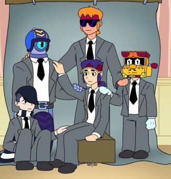 buster_(brawl_stars) edgar_(brawl_stars) fang_(brawl_stars) griff_(brawl_stars) stu_(brawl_stars) tagme