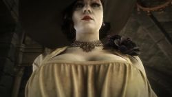 1boy 1girl 20s 3d alcina_dimitrescu animated black_flower black_hair black_rose bouncing_testicles breasts capcom chandelier cleavage clothed_female_nude_male dress erection flower flower_ornament gloves handjob hetero highres huge_breasts indoors jewelry large_breasts lipstick looking_at_viewer looping_animation makeup moaning necklace noname55 nude pale_skin penis pov red_lips resident_evil resident_evil_village rose rubbing short_hair size_difference smug solo_focus sound source_filmmaker_(medium) standing tall_female testicles uncensored undead vampire video white_dress yellow_eyes