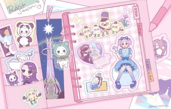 Rule 34 | 1girl, animal, animal costume, animal ears, bare shoulders, bead bracelet, beads, black collar, black dress, black gloves, blue bow, blue bra, blue dress, blue eyes, blue hair, blue pantyhose, blue ribbon, blue shoes, book, bookmark, bow, bra, bracelet, bubble's hometown (infinity nikki), cat, character request, circlet, cloak, closed eyes, closed mouth, clothed animal, collar, commentary request, covered eyes, crimson feather (infinity nikki), detached collar, dog ears, dog tail, dress, elbow gloves, english text, eyelashes, feather-trimmed dress, feather-trimmed gloves, fins, floppy ears, forehead, frilled dress, frilled ribbon, frilled sleeves, frills, gloves, gown, gradient pantyhose, hair bun, hair ornament, hair ribbon, hand up, happy, head fins, highres, holding hands, hood, hood up, hooded cloak, infinity nikki, jar, jewelry, light blush, lighthouse, mary janes, medium dress, mermaid, momo (nikki), monster girl, multiple persona, multiple views, necklace, neneko (nnk suimin), nikki (nikki), nikki (series), official alternate costume, on bubble, open book, open mouth, outline, panda costume, pantyhose, pen, petticoat, photo (object), piecey, pinafore dress, pink hair, pink outline, pleated dress, puffy short sleeves, puffy sleeves, purple eyes, purple gloves, purple hair, red hair, ribbon, scrapbook, see-through pantyhose, shirt under dress, shoes, short hair, short sleeves, short twintails, single hair bun, sitting, sleeveless, sleeveless dress, smile, snowy ballad (infinity nikki), star (symbol), star hair ornament, star necklace, star print, star sea (nikki), stomach, strapless, strapless bra, strapless dress, striped bow, tail, twintails, twitter username, underwear, waist bow, waving, whimstar (infinity nikki), white cat, white gloves, wide-brimmed marshall, wing hair ornament, yarn, yuri