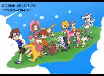 Rule 34 | 3girls, 5boys, agumon, bird, bug, cat, digimon, digimon (creature), gabumon, glasses, gomamon, ishida yamato, izumi koshiro, kido jo, multiple boys, multiple girls, palmon, patamon, piyomon, reptile, tachikawa mimi, tailmon, takaishi takeru, takenouchi sora, tentomon, wings, yagami hikari, yagami taichi