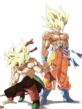 Rule 34 | 2boys, absurdres, armor, bardock, broken armor, cross scar, dragon ball, dragonball z, facial scar, father and child, father and son, highres, male focus, monkey boy, monkey tail, multiple boys, muscular, muscular male, parent and child, pato007711, saiyan, saiyan armor, scar, scar on cheek, scar on face, son goku, spiked hair, super saiyan, super saiyan 1, tail, tail around own waist