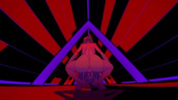 1boy 6+girls animated ass ass_shake blue_hair bouncing_ass bouncing_breasts breast_smother breasts brown_hair cigarette collar collarbone curvy dancing drooling face_to_breasts hana_(me!me!me!) high_heels huge_ass huge_breasts large_breasts linked_piercing long_eyelashes long_hair looking_at_viewer mask me!me!me! meme_(me!me!me!) moaning multiple_girls neon_lights nipple_piercing nipples nude piercing pink_hair pussy_piercing red_eyes red_light shuu-chan_(me!me!me!) smile spread_legs standing tagme twerking very_long_hair video walking