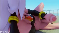 1futa 3d anal anal_beads anal_tail android_21 animated black_sclera bracelet breasts butt_plug clothed_sex collar colored_sclera colored_skin cum donut dragon_ball dragon_ball_fighterz ear_piercing elbow_gloves fake_tail female_majin food futa_without_pussy futanari futanari_masturbation gloves highres jewelry large_penis long_hair lying majin_android_21 masturbation medium_breasts one_eye_closed penis penis_grab piercing pink_skin pixel-perry pointy_ears sex_toy smile solo tail tail_insertion testicles uncensored video