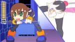 1girl aile_(mega_man_zx) anal anal_object_insertion animated artist_request ass bent_over bodysuit boots brown_hair capcom dildo double_insertion drooling fingerless_gloves gloves green_eyes health_bar loli machine masturbation mega_man_(series) mega_man_zx moaning object_insertion open_mouth phinalynsfw pussy_juice saliva sex_machine sex_toy short_hair shorts sound tomboy torn_clothes vaginal video