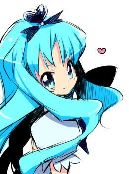 10s 1girl bad_id bad_pixiv_id blue_eyes blue_hair blue_theme cure_marine female_focus heart heartcatch_precure! kurumi_erika long_hair magical_girl matching_hair/eyes nakamura_sandayo precure solo toei_company