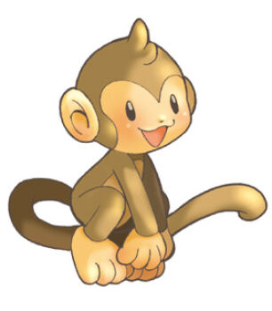 2000s_(style) :3 animal_focus artist_request bad_id full_body looking_at_viewer lowres monkey no_humans official_art open_mouth ragnarok_online simple_background solo white_background yoyo_(ragnarok_online)