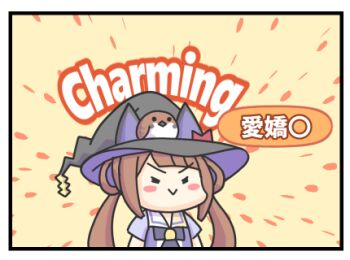 1girl bird border braid braided_hair_rings brown_hair commentary_request english_text hair_rings hat hat_with_ears horse_girl inuken_(nicoseiga917125) long_hair lowres school_uniform sweep_tosho_(umamusume) tracen_school_uniform tracen_training_uniform twintails umamusume white_border witch_hat