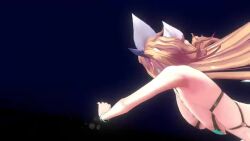 1girl 3d action_taimanin alternate_costume animated attack aura bikini black_bikini blonde_hair blue_eyes bouncing_breasts breasts curvy earrings bad_tag highleg hoop_earrings huge_breasts ice index_finger_raised jewelry lilith-soft long_hair motion_lines multicolored_bikini navel official_alternate_costume onizaki_kirara open_mouth screencap shiny_skin simple_background solo sound swimsuit tagme taimanin_(series) taimanin_rpgx talking twintails two-tone_bikini very_long_hair video wide_hips