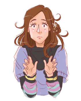 1girl black_scarf brown_hair closed_mouth commentary cropped_torso derivative_work english_commentary eyelashes fingernails hair_bun kyokugen_dasshutsu kyokugen_dasshutsu:_9_jikan_9_nin_9_no_tobira long_hair long_sleeves scarf simple_background single_side_bun solo sprite_redraw teenifold white_background