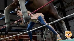 1boy 1girl 3d ahegao animal animal_penis animated artist_logo artist_name ass bent_over bestiality blue_footwear blue_shirt blue_thighhighs blush bonkge_3d bottomless bouncing_breasts breasts brown_eyes brown_hair capcom chun-li clenched_teeth double_bun eyebrows from_behind from_below full_body hair_bun hetero horse horse_penis huge_ass huge_penis huge_testicles indoors large_breasts logo looking_at_viewer looping_animation macstarva matching_hair/eyes moaning no_bra open_clothes open_mouth open_shirt penis pussy rolling_eyes sex sex_from_behind shirt shoes short_hair sleeveless sleeveless_shirt sneakers solo_focus sound standing street_fighter street_fighter_6 tagme teeth testicles thighhighs tiptoes tongue tongue_out two-tone_footwear two-tone_shirt two-tone_thighhighs uncensored vaginal video yellow_footwear yellow_shirt yellow_thighhighs