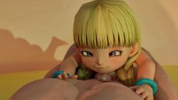 1boy 1girl 3d age_difference animated barefoot blonde_hair blue_eyes braid closed_mouth completely_nude dragon_quest dragon_quest_xi eyebrows eyelashes feet_out_of_frame flat_chest from_above from_behind from_side frottage full_body hetero highres loli lolpantsu long_hair looking_at_another looping_animation mesugaki multiple_views naizuri naughty_face nipples nude paizuri penis size_difference smile smug tagme toes twin_braids uncensored veronica_(dq11) video