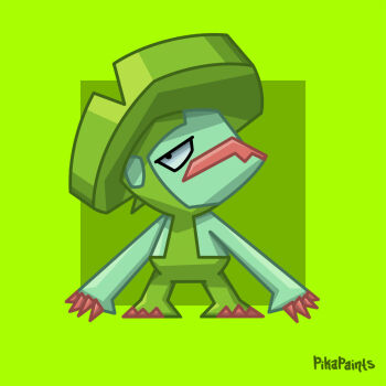 Rule 34 | artist name, gen 3 pokemon, green background, highres, lombre, nintendo, numbered, pikapaints, pokemon, pokemon (creature), solo