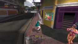 3d animated artist_request black_hairband bloomers green_skirt green_vest hairband konpaku_youmu puffy_short_sleeves puffy_sleeves short_sleeves silver_hair skateboard skateboarding skirt skirt_set sound touhou underwear vest video video_game white_bloomers