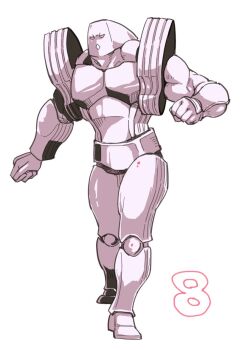 Rule 34 | 1boy, armor, artist request, full body, kinnikuman, no humans, thingman