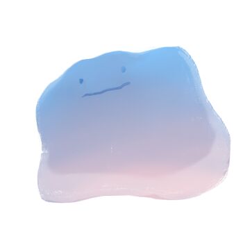 Rule 34 | black eyes, closed mouth, commentary request, ditto, full body, gen 1 pokemon, highres, nintendo, no humans, pokemon, pokemon (creature), shiratsuyu mone, simple background, solo, white background