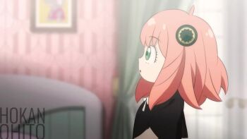 1boy 1girl age_difference animated anya_(spy_x_family) bar_censor censored clothed_female_nude_male dress eden_academy_school_uniform erection fellatio green_eyes hairpods hokanohito indoors kissing_penis loli nude oral penis pink_hair sound spy_x_family tagme video