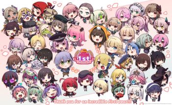 &gt;_&lt; &gt;_o 6+girls :3 :d :o ;) ;d ahoge aikawa_megumi android animal animal_ears animal_hood animal_on_head anniversary aoi_erika aqua_eyes aqua_hair asakura_karen_(heaven_burns_red) asami_makiko_(heaven_burns_red) asymmetrical_bangs beanie beret black_capelet black_hair black_hairband black_headband black_hoodie black_jacket blonde_hair blue_cardigan blue_eyes blue_hair blue_hoodie blue_jacket blunt_bangs blush blush_stickers bow braid brown_eyes brown_hair bungo_yayoi byakko_(heaven_burns_red) capelet cardigan carole_reaper cat cat_hood charlotta_skopovskaya chibi closed_eyes closed_mouth company_name copyright_name cowboy_hat dark-skinned_female dark_skin date_akari double_bun dress eye_mask eyepatch fake_animal_ears flower frilled_hairband frills fur_hat garrison_cap gas_mask glasses goggles green_eyes green_hair green_hoodie grey_hair hair_between_eyes hair_bow hair_bun hair_ornament hair_over_one_eye hair_ribbon hairband hairclip hanamura_shiki hand_fan hat headband heaven_burns_red higuchi_seika hiiragi_kozue holding hood hood_up hooded_jacket hoodie horns irene_redmayne ishii_iroha izumi_yuki_(heaven_burns_red) jacket japanese_clothes kanzaki_adelheid kayamori_hinata kayamori_ruka key_(company) kimono kiryuu_miya kunimi_tama kura_satomi kurozawa_maki li_yingxia long_hair long_sleeves looking_at_viewer low_twintails maid maid_headdress maria_de_angelis maruyama_kanata mask mask_on_head matsuoka_chiroru mikoto_fubuki military_hat minase_ichigo minase_sumomo mizuhara_aina mole monocle mouth_mask multicolored_hair multiple_girls murohushi_risa nanase_nanami_(heaven_burns_red) narby_(heaven_burns_red) natsume_inori necktie newsboy_cap nikaidou_misato nun official_art ogasawara_hisame on_head one_eye_closed one_eye_covered ooshima_ichiko ooshima_isuzu ooshima_minori ooshima_muua ooshima_niina ooshima_yotsuha open_clothes open_jacket open_mouth orange_eyes orange_hoodie orange_jacket pants parted_bangs peaked_cap pink_eyes pink_hair pirate_hat pleated_skirt police police_hat police_uniform ponytail purple_eyes purple_hair purple_hoodie red-framed_eyewear red_eyes red_hair red_hoodie red_necktie red_ribbon ribbon sakuraba_seira satsuki_mari scarf school_uniform semi-rimless_eyewear shirakawa_yuina shirt short_hair siblings side_ponytail sisters skirt sleep_mask smile streaked_hair sugawara_chie tenne_miko tezuka_saki top_hat toujou_tsukasa tsukishiro_mona twins twintails two_side_up ushanka v-shaped_eyebrows visor_cap vritika_balakrishnan white_hair white_hairband witch_hat x_hair_ornament xd yamawaki_bon_ivar yanagi_mion yellow_eyes yostar