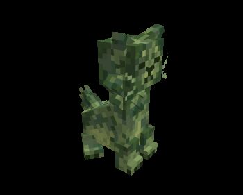 3d animal_ears animal_focus animated animated_gif canine-gray cat cat_ears closed_eyes closed_mouth commentary creature creature_focus creeper english_commentary full_body low_poly minecraft minecraft_(style) no_humans official_style simple_background sitting spinning tail whiskers white_background