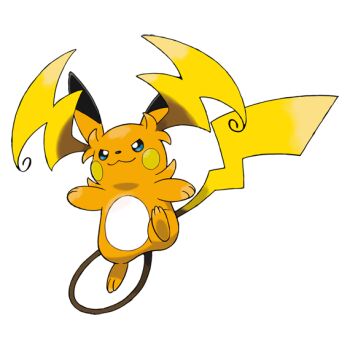 artist_request blue_eyes closed_mouth gen_1_pokemon lightning_bolt_symbol mega_pokemon mega_raichu_y nintendo no_humans official_art orange_fur pokemon pokemon_(creature) pokemon_focus pokemon_legends:_z-a raichu smile tail third-party_source v-shaped_eyes very_long_ears very_long_tail