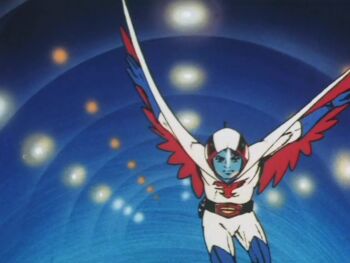 1970s_(style) amv animated anime_screenshot audible_music commentary_request earth_(planet) g-force gatchaman highres intro jinpei_the_swallow joe_the_condor jun_the_swan ken_the_eagle music music_video oldschool planet retro_artstyle ryu_the_owl sandy_frank sound sun tagme video