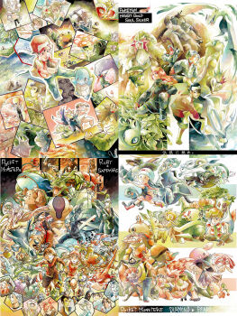 00s 1990s_(style) 6+boys 6+girls agatha_(pokemon) alakazam alternate_form anorith anti-materiel_rifle arbok arcanine archie_(pokemon) articuno azelf backpack bad_id bad_pixiv_id bag bagon bandana barry_(pokemon) baseball_cap beanie beautifly bicycle bill_(pokemon) blaine_(pokemon) blastoise blue_oak boat bone book brawly_(pokemon) brendan_(pokemon) brock_(pokemon) bronzong bruno_(pokemon) buneary caterpie celebi charizard chatot cherrim chikorita chingling claydol clothes_writing combusken copyright_name cradily croagunk crossed_arms crown cyndaquil dawn_(pokemon) delcatty deoxys deoxys_(attack) deoxys_(defense) deoxys_(normal) deoxys_(speed) duskull dustox electrode_(pokemon) elite_four empoleon english_text entei erika_(pokemon) espeon ethan_(pokemon) everyone exeggcute feathers flannery_(pokemon) froslass gastly gastrodon gastrodon_(west) gen_1_pokemon gen_2_pokemon gen_3_pokemon gen_4_pokemon gible giovanni_(pokemon) glaceon glalie gloves gorebyss grass groudon grovyle gun gym_leader hari_(atheos) hat haunter headband highres hippopotas hippopotas_(male) ho-oh honchkrow infernape island jacket jirachi juan_(pokemon) koffing koga_(pokemon) kris_(pokemon) kyogre lance_(pokemon) latias latios laughing leaf leafeon legendary_pokemon lickilicky liza_(pokemon) lorelei_(pokemon) loudred lucario lucas_(pokemon) ludicolo lugia lumineon luvdisc machoke makuhita map marowak marshtomp maxie_(pokemon) may_(pokemon) meditite mesprit metagross mew_(pokemon) mewtwo milotic minun misdreavus misty_(pokemon) moltres multiple_boys multiple_girls munchlax mythical_pokemon nidoking nidoqueen nintendo norman_(pokemon) onix pelipper pikachu plusle poke_ball pokemon pokemon_(creature) pokemon_dppt pokemon_gsc pokemon_rgby pokemon_rse porygon-z raichu raikou ralts randoseru rattata rayquaza red_(pokemon) regice regirock registeel retro_artstyle rhyhorn rhyperior rifle rock roselia_(pokemon) roxanne_(pokemon) running sableye sabrina_(pokemon) scarf sealeo shedinja shieldon shiftry siblings silver_(pokemon) sitting sniper_rifle snorlax snorunt spinda spiritomb spoink spoon squirtle starly starter_pokemon_trio staryu steven_stone stunky suicune surge_(pokemon) swablu swalot taillow tate_(pokemon) team_aqua team_magma team_rocket torkoal torterra totodile tower translation_request tree tropius twins uxie vigoroth vileplume volbeat voltorb vore wailmer wallace_(pokemon) water watercraft wattson_(pokemon) weapon weavile weezing winona_(pokemon) zapdos