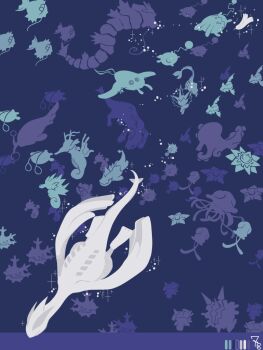 Rule 34 | air bubble, animal focus, azumarill, blue theme, bubble, chinchou, cloyster, color guide, commentary request, corsola, croconaw, feraligatr, flat color, full body, gen 1 pokemon, gen 2 pokemon, gyarados, highres, lanturn, legendary pokemon, lugia, magikarp, mantine, marill, monochrome, nintendo, no humans, octillery, pokemon, pokemon (creature), qwilfish, remoraid, shellder, signature, sparkle, starmie, staryu, tentacool, tentacruel, totodile, zara-me (yukkuri)