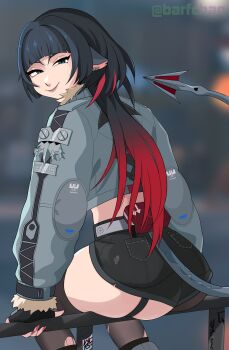 absurdres barfchan highres jane_doe_(zenless_zone_zero) nail_polish tagme