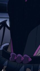 1girl 6+boys ahoge animated boku_no_hero_academia character_name city cleavage_cutout clothing_cutout cosplay curvy dancing domino_mask dressing embarrassed eye_mask haneyama_kazuho happy hetero highleg highleg_leotard highres idol indoors jumping leotard looking_at_another mask multiple_boys music outdoors pink_hair red_eyes revealing_clothes running ryona salute school_uniform shiny_clothes singing skirt solo sound superhero_costume tagme video vigilante_-boku_no_hero_academia:_illegals- what wide_hips