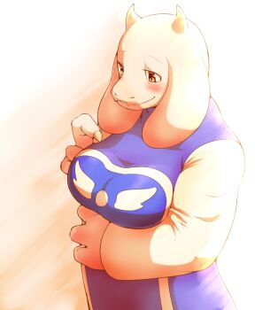 1girl brown_eyes female_focus furry furry_female goat highres smile solo toriel undertale utdr_(toby_fox) zuppa_chidori11