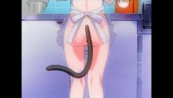 1boy 1girl animal_ears animated anime_screenshot apron blue_hair breasts brown_eyes cat_ears censored closed_eyes cream cream_on_body ear_wiggle fellatio flat_chest hetero highres imouto_jiru incest kohinata_akira kohinata_miu loli naked_apron nipple_slip nipples no_bra oral paw_pose penis qvga sex short_hair sideboob small_breasts solo sound tagme video