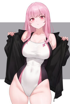 bluefield breasts higher_resolution_available highres hololive hololive_english image_sample large_breasts mori_calliope non-web_source one-piece_swimsuit swimsuit tagme virtual_youtuber