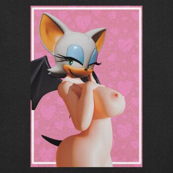 animal_ears animal_nose bat_ears bat_girl bat_tail bat_wings blue_eyeshadow eyeshadow furry furry_female highres makeup non-web_source rouge_the_bat rouge_the_bat_(business_tycoon) sonic_(series) sonic_adventure_2 sonic_boom_(series) sonic_riders_(series) team_dark_(sonic) wings