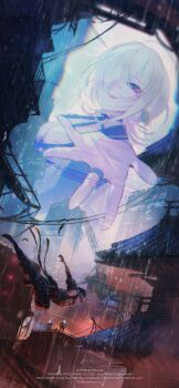 absurdres breasts cleavage hair_over_one_eye highres koei_tecmo large_breasts looking_at_viewer microsoft ninja_gaiden ninja_gaiden_4 official_art platinumgames seori_(ninja_gaiden) smile team_ninja white_hair yakumo_(ninja_gaiden)