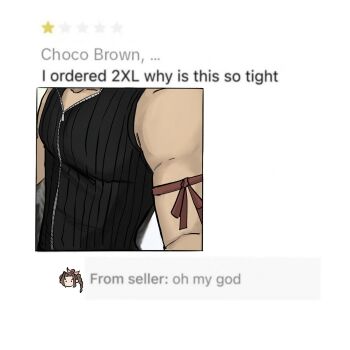 1boy 1girl aerith_gainsborough arm_ribbon bare_shoulders black_vest braid braided_ponytail brown_hair cloud_strife commentary cropped_torso derivative_work english_commentary english_text final_fantasy final_fantasy_vii final_fantasy_vii:_advent_children hair_ribbon highres male_focus parted_bangs pink_ribbon ribbon sageixx selfie tight_clothes upper_body vest