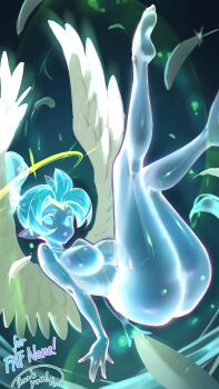 Rule 34 | 1girl, absurdres, angel wings, breasts, highres, large breasts, life is pi, pointy ears, shantae, shantae (series), wings