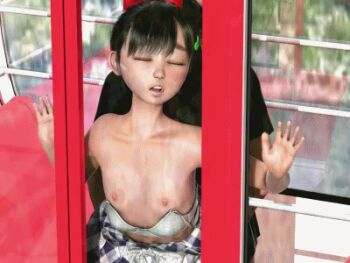 1boy 1girl 3d aerial_tram against_glass anal animated animated_gif black_hair bow bra bra_pull breast_press breasts breasts_on_glass cable_car clothes_pull dress_pull ecchi_na_kanojo game_cg hair_bow hair_ornament hetero loli nipples ponytail red_bow sex small_breasts straight_shota underwear