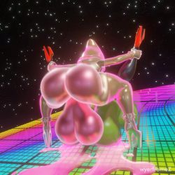 1futa 1girl 3d animated ass backboob boots breasts colored_skin cum cum_on_ass cum_on_body excessive_cum futa_with_female futanari green_skin high_heels highres huge_ass huge_breasts huge_testicles large_penis leg_grab legs_up looking_back lying mario_(series) mario_kart mating_press missionary monster_girl music nintendo penis piranha_plant rainbow sound super_mario_bros._1 super_mario_kart super_star testicles thigh_boots thighhighs video wyerframez