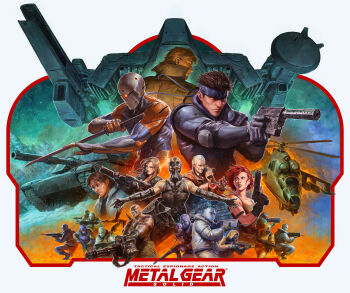 2girls 6+boys aiming aircraft an/peq-6 assault_rifle autocannon bird bullpup cannon copyright_name crow dave_rapoza desert_eagle electronic_firearm everyone famas finger_on_trigger flashlight gas_mask gatling_gun gray_fox_(metal_gear) gun gunship h&amp;k_mark_23 h&amp;k_psg1 hal_emmerich handgun hazmat_suit headband heckler_&amp;_koch helicopter high-frequency_blade highres holding holding_sword holding_weapon insight_technology kac_mk23_suppressor knight&#039;s_armament_company laser_aiming_module laser_pointer laser_sight liquid_snake m1_abrams m61_vulcan magnetic_weapon male_focus mask match_grade match_grade_firearm match_grade_pistol mecha metal_gear_(series) metal_gear_rex metal_gear_solid mil_mi-24 military military_vehicle motor_vehicle multiple-barrel_gun multiple_boys multiple_girls nbc_suit offensive_handgun outstretched_arms psycho_mantis railgun revolver revolver_ocelot rifle robot rocket_launcher rocket_pod rotary_cannon sniper_rifle sniper_wolf soldier solid_snake suppressor sword tactical_light tank tattoo ub-32_(rocket_pod) vulcan_raven weapon