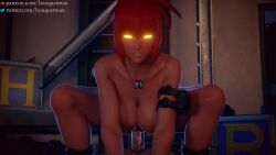 1boy 1girl 3d animated boots bouncing_breasts bouquetman breasts cowgirl_position deep_penetration earrings erection girl_on_top glowing glowing_eyes hetero highres jewelry jiggle large_breasts large_penis leather leona_heidern looking_at_viewer military nipples no_panties no_pants nude open_mouth orochi_leona penis pov pussy pussy_grip pussy_juice red_hair riding sex shoes sitting sitting_on_person sound squatting_cowgirl_position straddling tagme the_king_of_fighters thighs uncensored vaginal video wet yellow_eyes