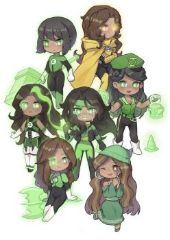 brown_hair dc_comics dc_super_hero_girls green_lantern green_lantern_(series) green_lantern_corps jessica_cruz sinestro_corps yellow_lantern