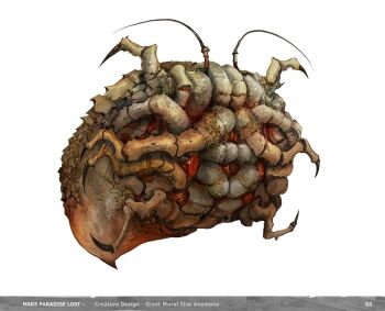 alexandre_chaudret alien antenna_hair arthropod claws creature highres original simple_background tick white_background