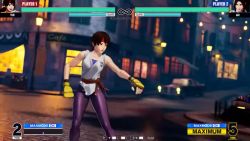 2girls 3d animated ass brown_hair hip_attack lips long_hair multiple_girls shiranui_mai short_hair spandex spanked spanking spanking_self tagme the_king_of_fighters the_king_of_fighters_xv video yuri_sakazaki
