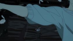 animal animated anime_screenshot battle black_eyes black_hair debris destruction father_and_son fushiguro_megumi fushiguro_touji jujutsu_kaisen kicking night punching rabbit short_hair sound spiked_hair tagme video