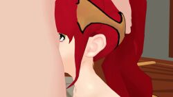 3d 3girls animated blonde_hair bouncing_breasts breasts brown_hair cardin_winchester cunnilingus doggystyle fellatio glynda_goodwitch green_eyes group_sex highres indoors interior large_breasts multiple_girls nipples oral pyrrha_nikos red_hair rwby saphron_cotta-arc sex sex_from_behind tagme theblackbirdcalls vaginal video