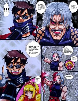 blood_rivals chris_hollway_(blood_rivals) crossover fighting_game rose_bernstein rugal_bernstein the_king_of_fighters