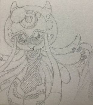 Rule 34 | digimon, digimon (creature), highres, jellyfish girl, jellymon, monster girl, tentacle hair, tentacles, thenewoneisok, traditional media