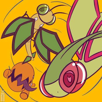 Rule 34 | absurdres, antennae, artist name, evolutionary line, flygon, gen 3 pokemon, highres, kanosaltier, looking at viewer, nintendo, no humans, open mouth, orange background, pokemon, pokemon (creature), tail, tongue, tongue out, trapinch, vibrava, wings
