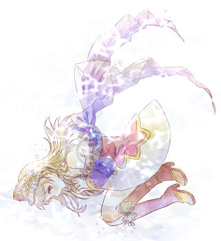 Rule 34 | 1girl, atelier (series), atelier totori, boots, brown boots, brown eyes, brown hair, commentary request, dress, high heel boots, high heels, long hair, satsu, simple background, solo, totooria helmold, watermark, white background