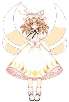 1girl artist_request full_body long_sleeves looking_at_viewer luna_child non-web_source perfect_cherry_blossom simple_background solo source_request tagme touhou white_background